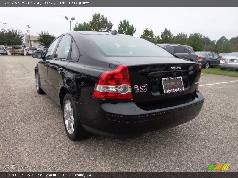 Black / Dark Beige/Quartz 2007 Volvo S40 2.4i