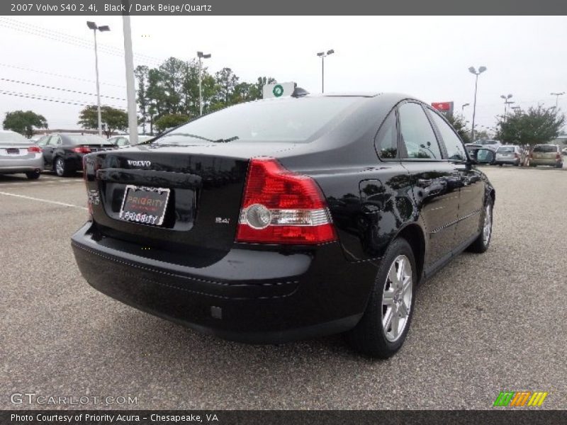 Black / Dark Beige/Quartz 2007 Volvo S40 2.4i