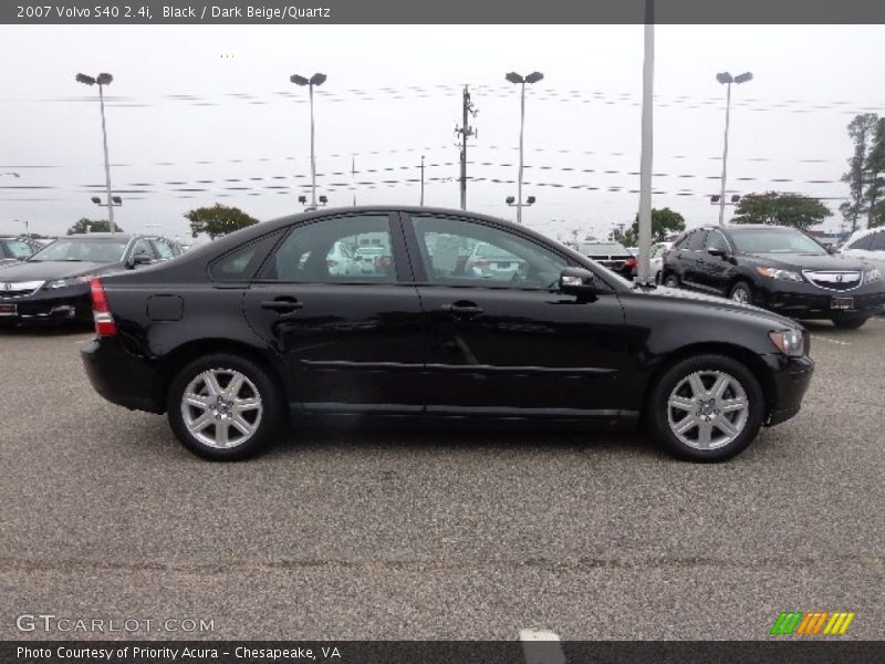 Black / Dark Beige/Quartz 2007 Volvo S40 2.4i