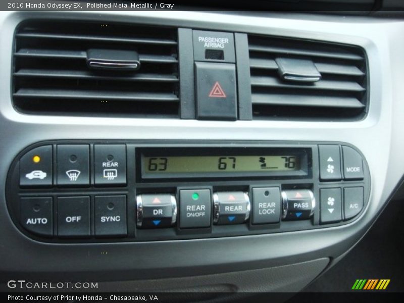 Polished Metal Metallic / Gray 2010 Honda Odyssey EX
