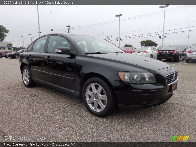 Black / Dark Beige/Quartz 2007 Volvo S40 2.4i