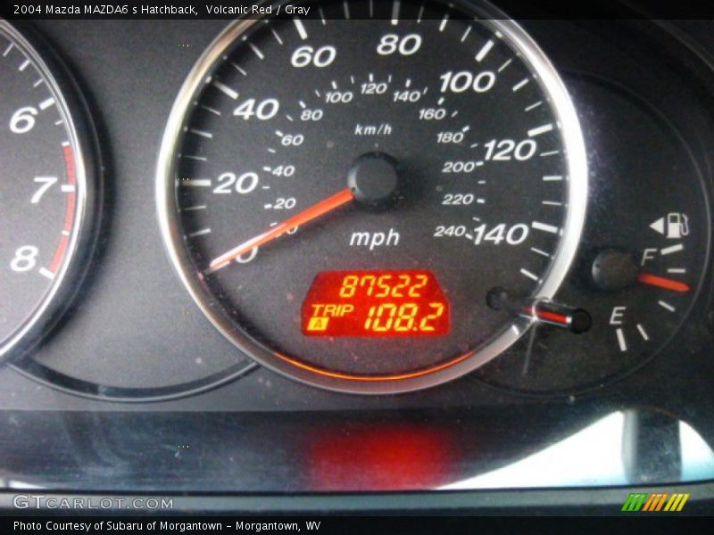 Volcanic Red / Gray 2004 Mazda MAZDA6 s Hatchback
