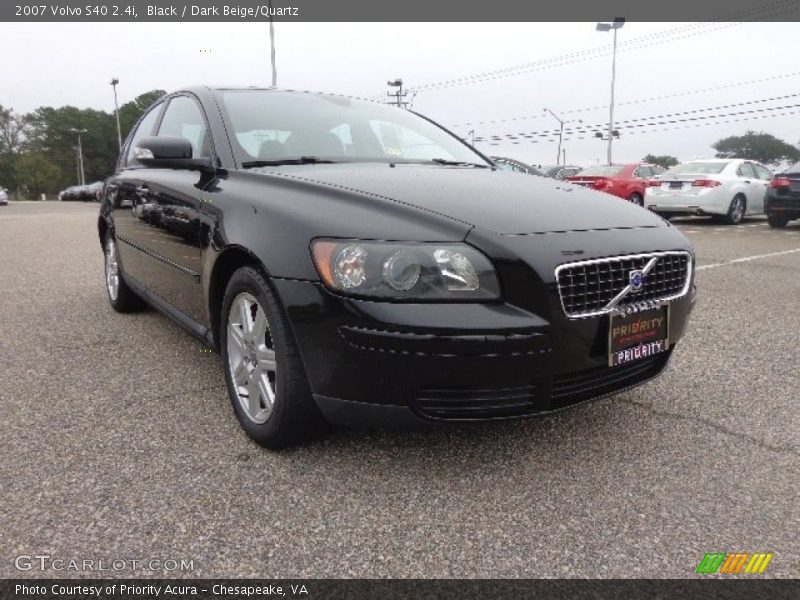 Black / Dark Beige/Quartz 2007 Volvo S40 2.4i