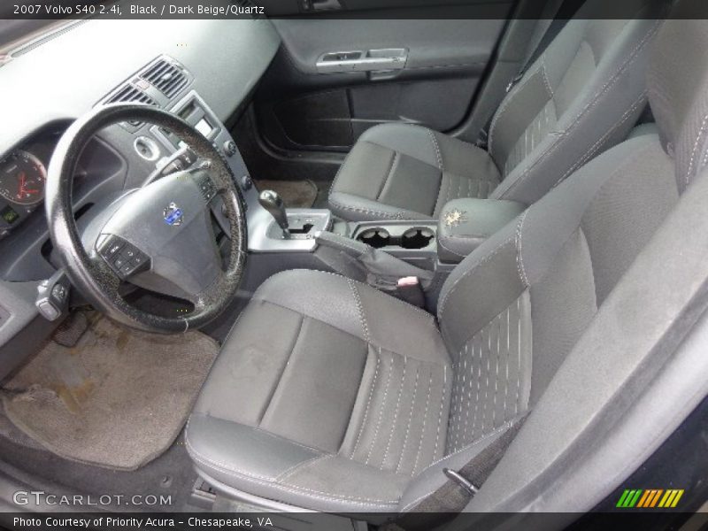 Black / Dark Beige/Quartz 2007 Volvo S40 2.4i