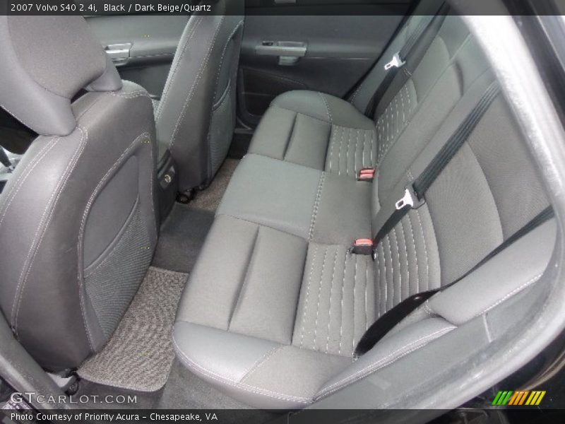 Black / Dark Beige/Quartz 2007 Volvo S40 2.4i