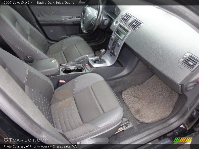 Black / Dark Beige/Quartz 2007 Volvo S40 2.4i
