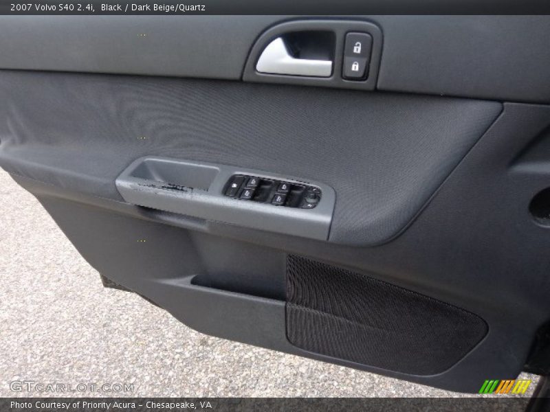 Black / Dark Beige/Quartz 2007 Volvo S40 2.4i
