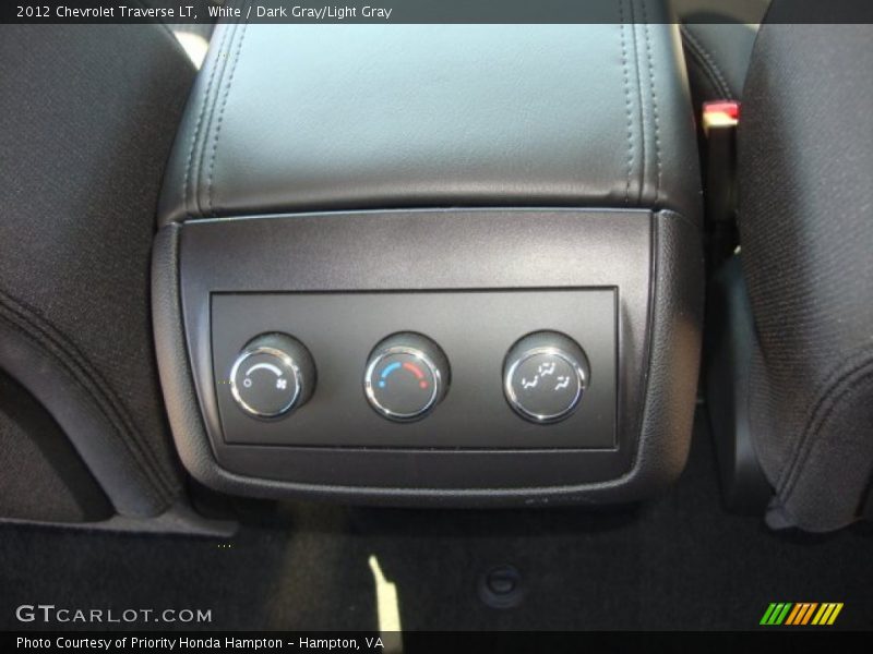 White / Dark Gray/Light Gray 2012 Chevrolet Traverse LT