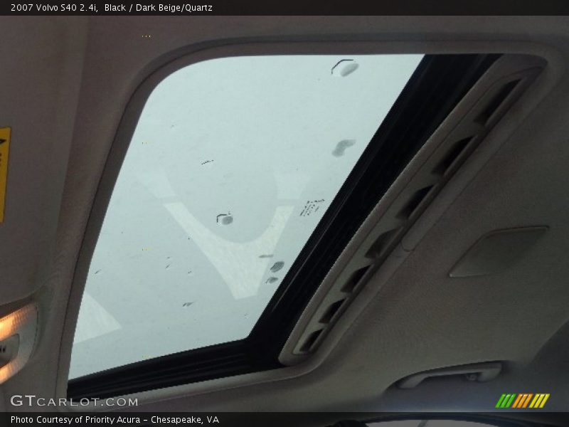 Black / Dark Beige/Quartz 2007 Volvo S40 2.4i