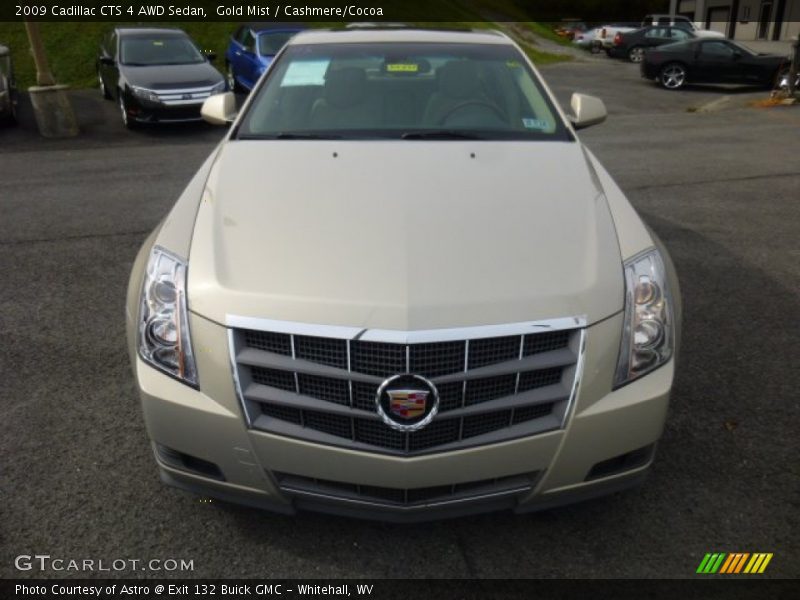 Gold Mist / Cashmere/Cocoa 2009 Cadillac CTS 4 AWD Sedan