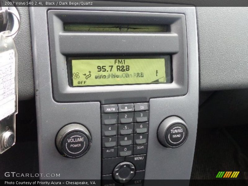 Black / Dark Beige/Quartz 2007 Volvo S40 2.4i