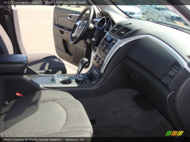 White / Dark Gray/Light Gray 2012 Chevrolet Traverse LT