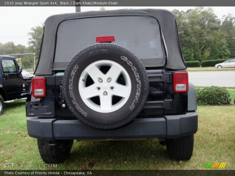 Black / Dark Khaki/Medium Khaki 2010 Jeep Wrangler Sport 4x4