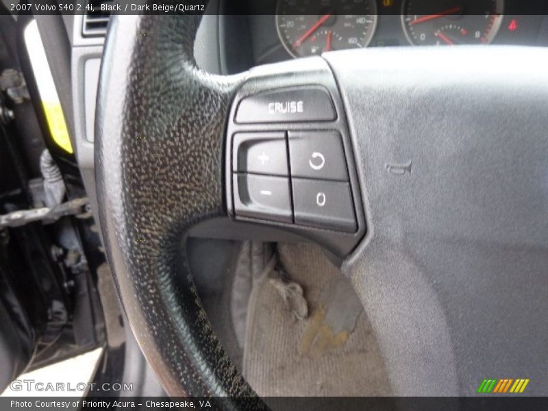 Black / Dark Beige/Quartz 2007 Volvo S40 2.4i