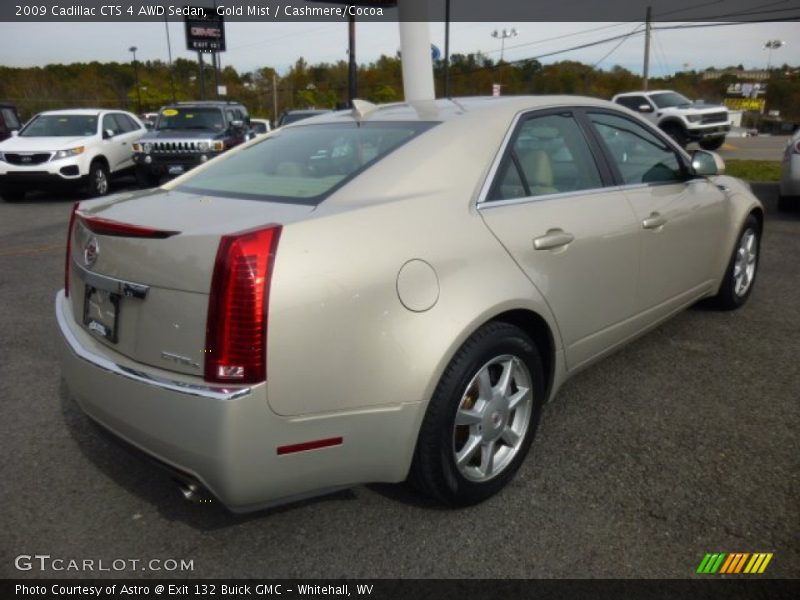Gold Mist / Cashmere/Cocoa 2009 Cadillac CTS 4 AWD Sedan