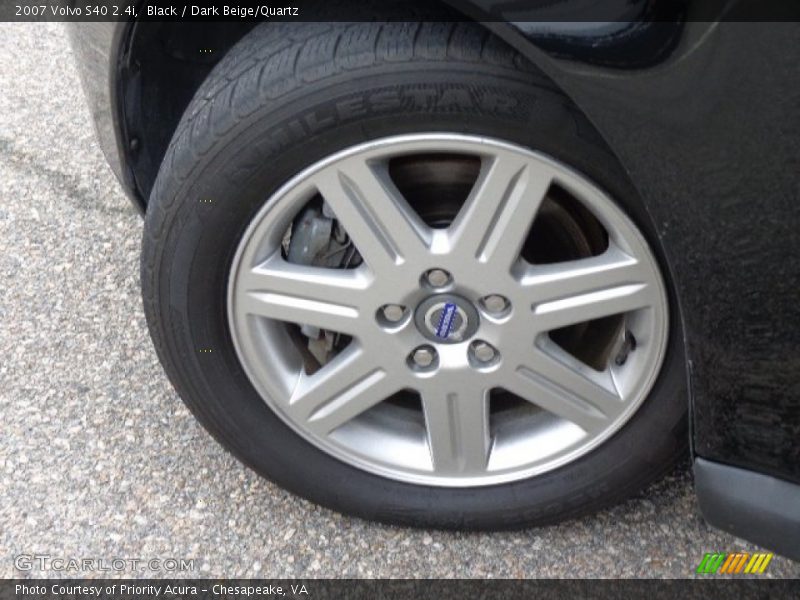 Black / Dark Beige/Quartz 2007 Volvo S40 2.4i