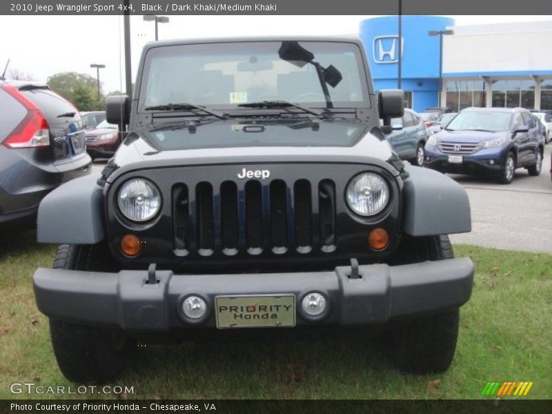 Black / Dark Khaki/Medium Khaki 2010 Jeep Wrangler Sport 4x4