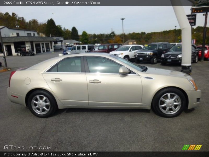 Gold Mist / Cashmere/Cocoa 2009 Cadillac CTS 4 AWD Sedan