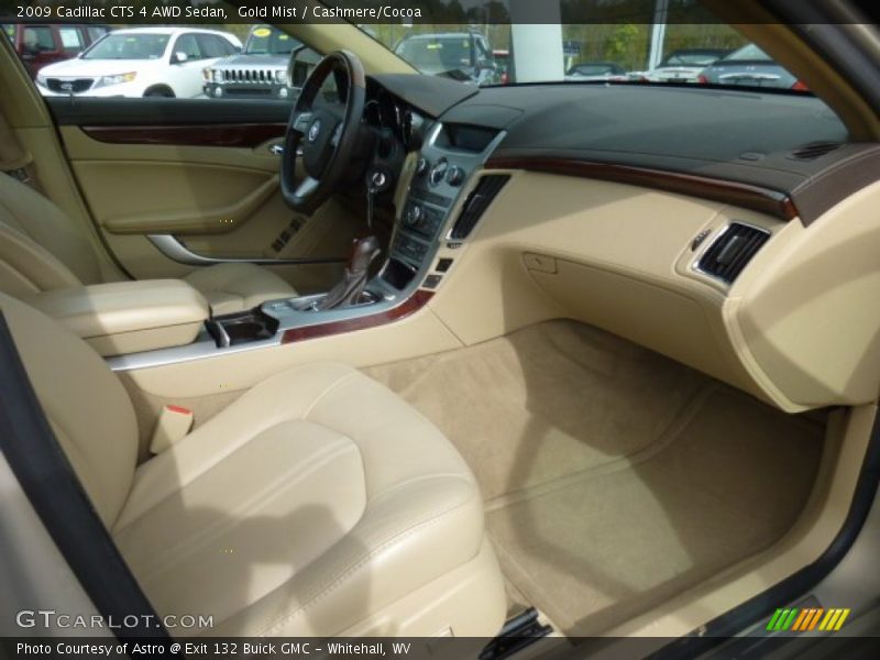 Gold Mist / Cashmere/Cocoa 2009 Cadillac CTS 4 AWD Sedan