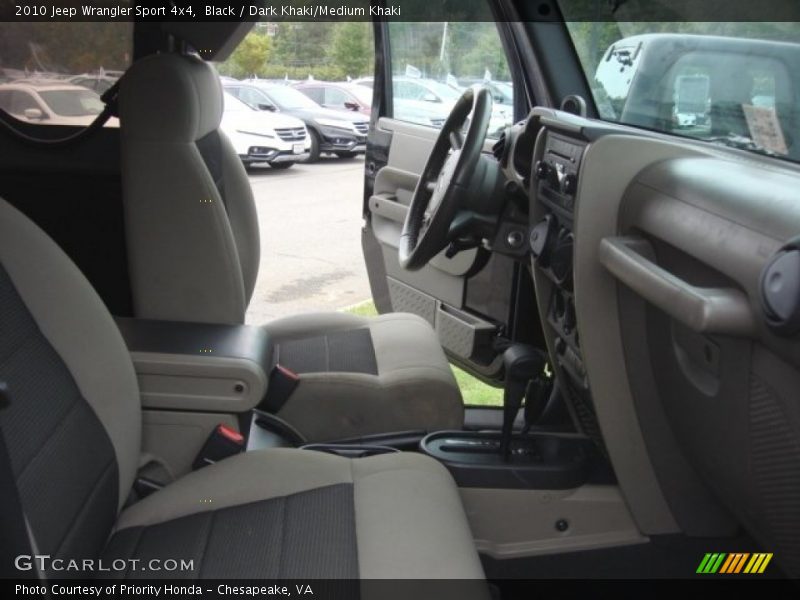 Black / Dark Khaki/Medium Khaki 2010 Jeep Wrangler Sport 4x4