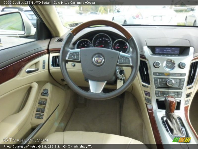 Gold Mist / Cashmere/Cocoa 2009 Cadillac CTS 4 AWD Sedan