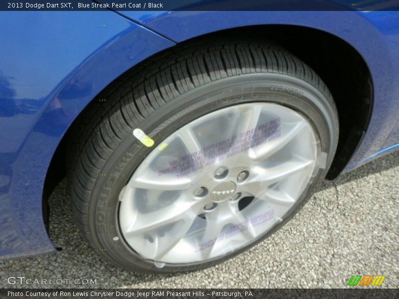 Blue Streak Pearl Coat / Black 2013 Dodge Dart SXT