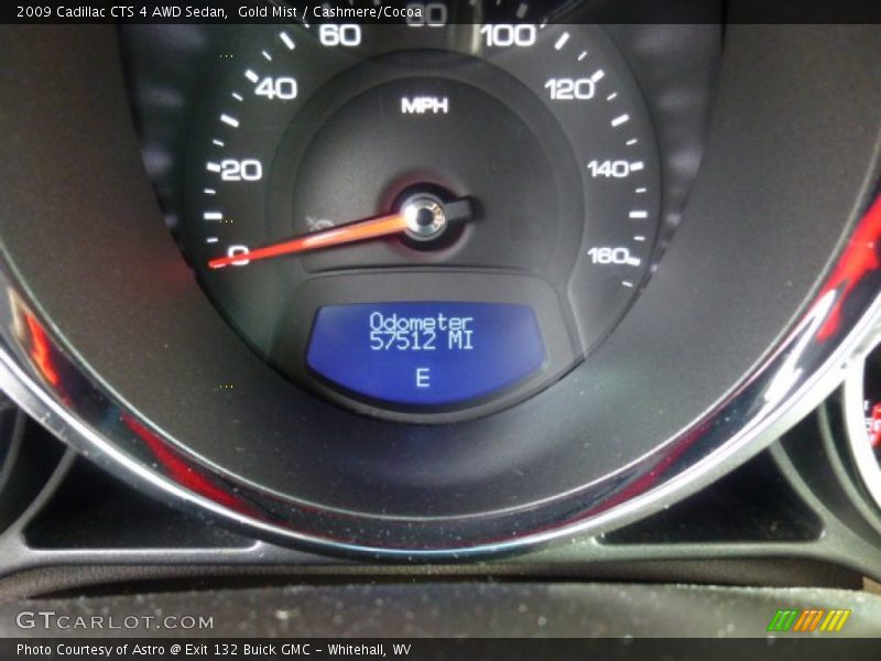 Gold Mist / Cashmere/Cocoa 2009 Cadillac CTS 4 AWD Sedan