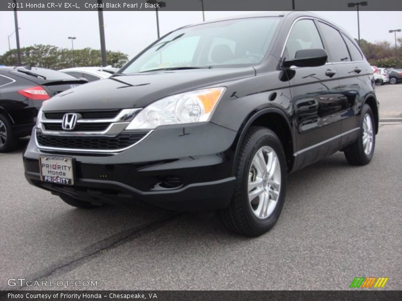 Crystal Black Pearl / Black 2011 Honda CR-V EX-L
