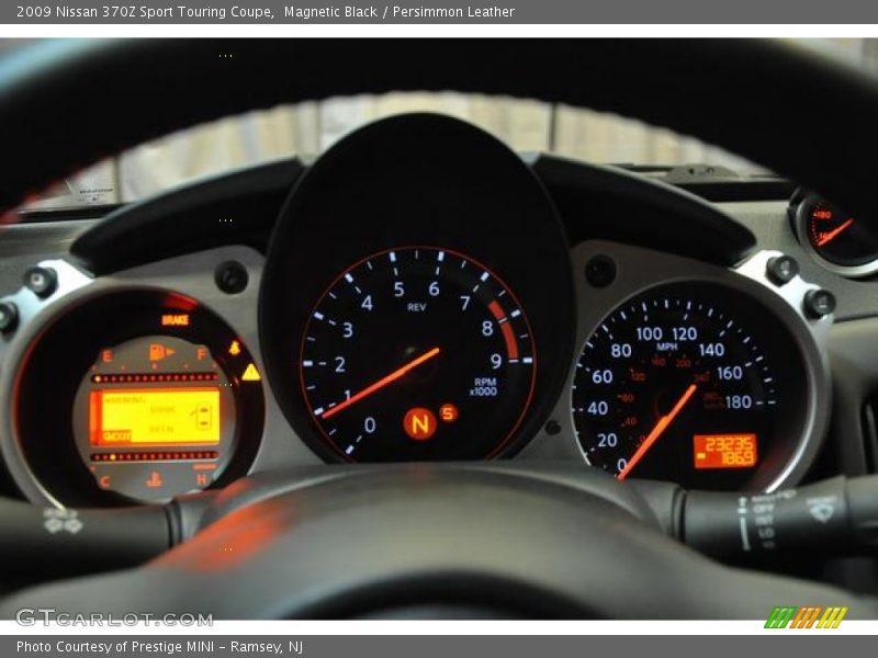 Magnetic Black / Persimmon Leather 2009 Nissan 370Z Sport Touring Coupe