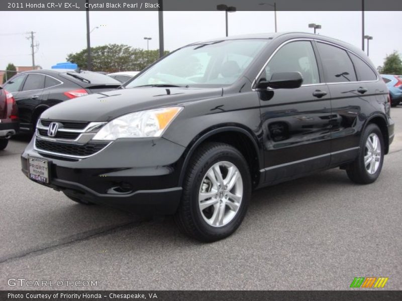 Crystal Black Pearl / Black 2011 Honda CR-V EX-L