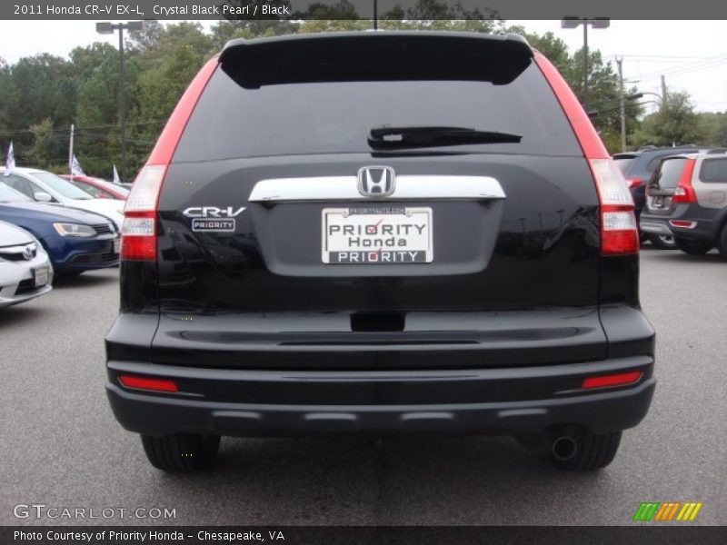 Crystal Black Pearl / Black 2011 Honda CR-V EX-L