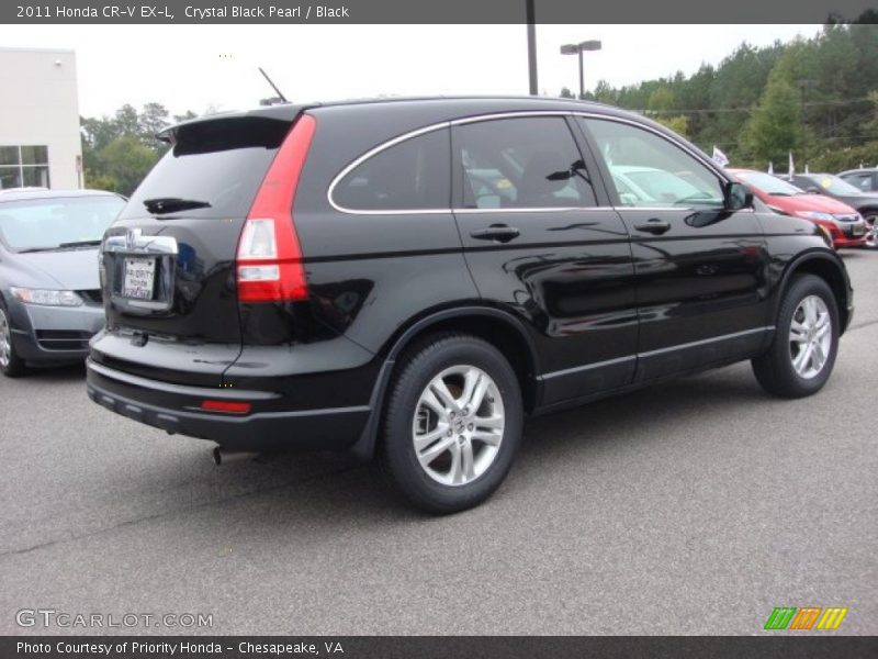 Crystal Black Pearl / Black 2011 Honda CR-V EX-L
