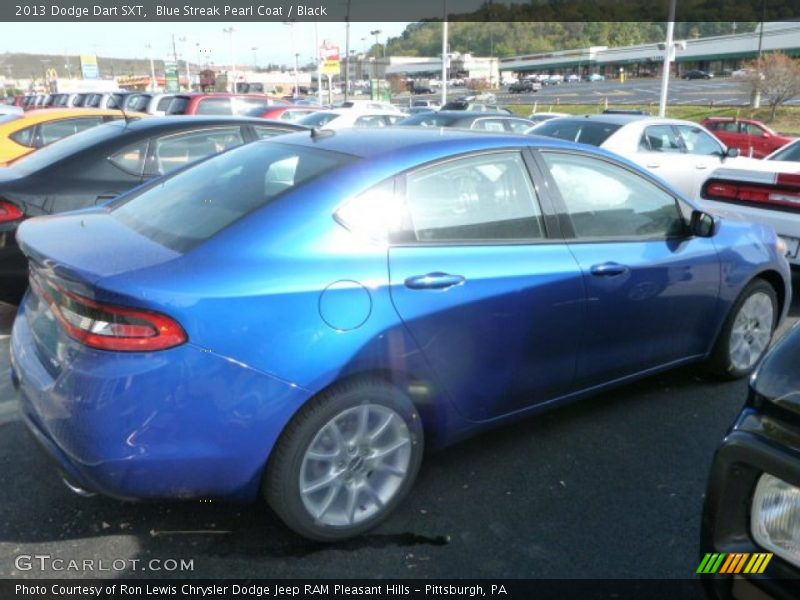 Blue Streak Pearl Coat / Black 2013 Dodge Dart SXT