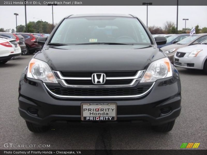 Crystal Black Pearl / Black 2011 Honda CR-V EX-L