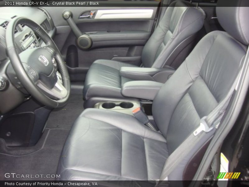 Crystal Black Pearl / Black 2011 Honda CR-V EX-L