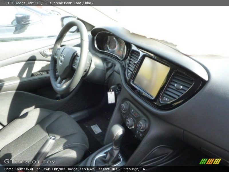 Blue Streak Pearl Coat / Black 2013 Dodge Dart SXT