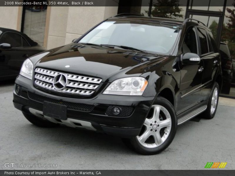 Black / Black 2008 Mercedes-Benz ML 350 4Matic