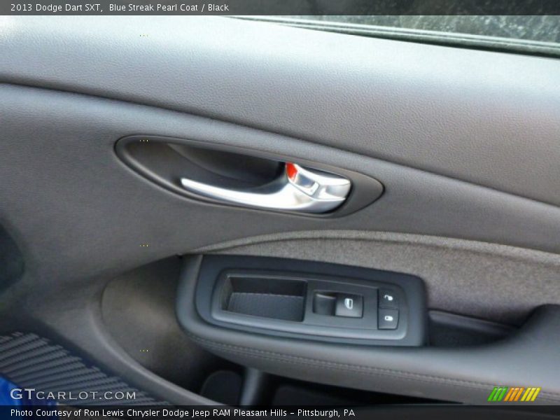 Blue Streak Pearl Coat / Black 2013 Dodge Dart SXT