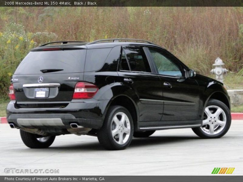 Black / Black 2008 Mercedes-Benz ML 350 4Matic