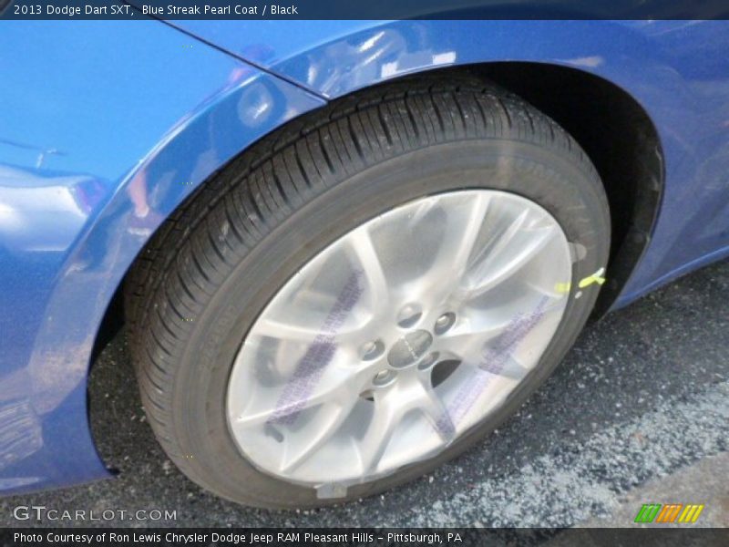 Blue Streak Pearl Coat / Black 2013 Dodge Dart SXT