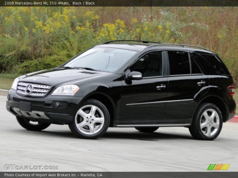 Black / Black 2008 Mercedes-Benz ML 350 4Matic