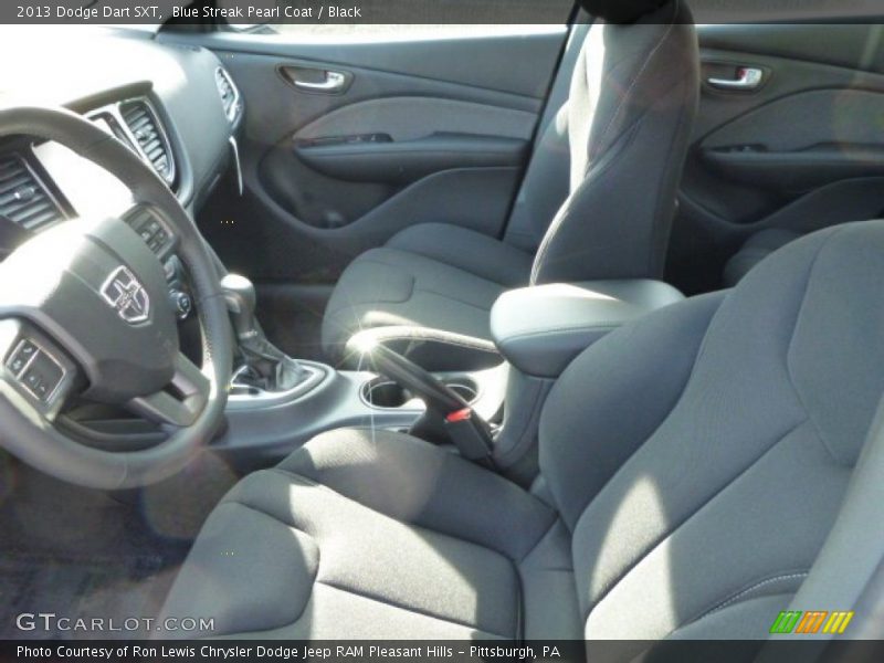 Blue Streak Pearl Coat / Black 2013 Dodge Dart SXT