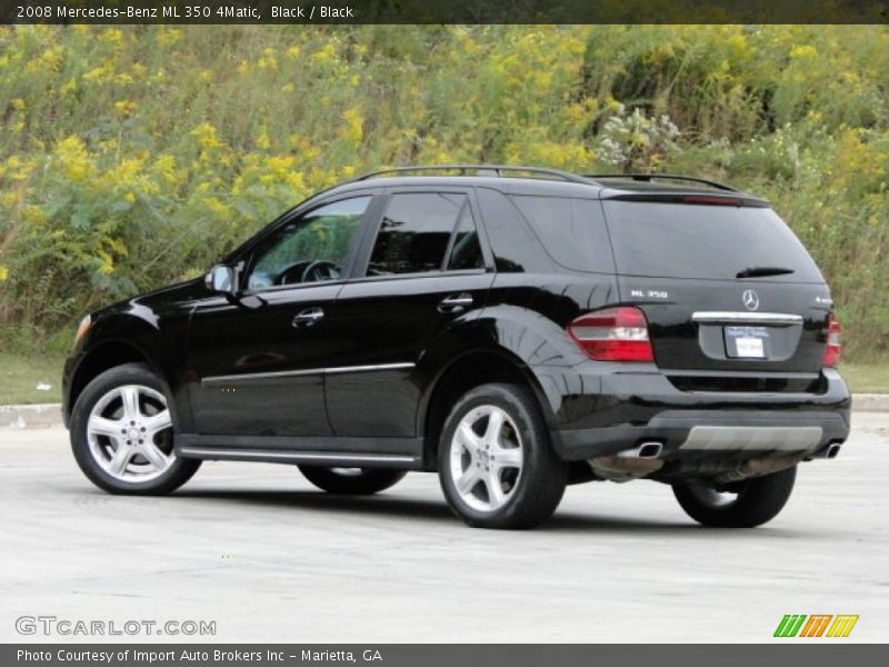 Black / Black 2008 Mercedes-Benz ML 350 4Matic