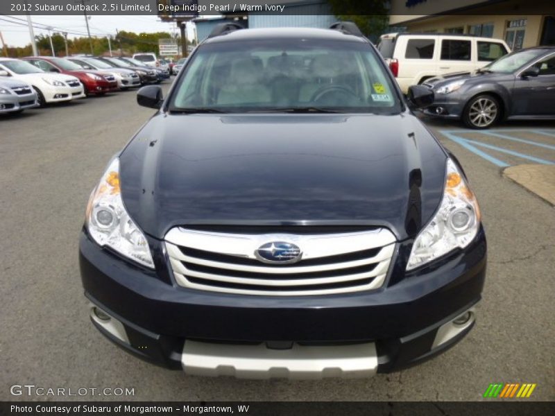 Deep Indigo Pearl / Warm Ivory 2012 Subaru Outback 2.5i Limited