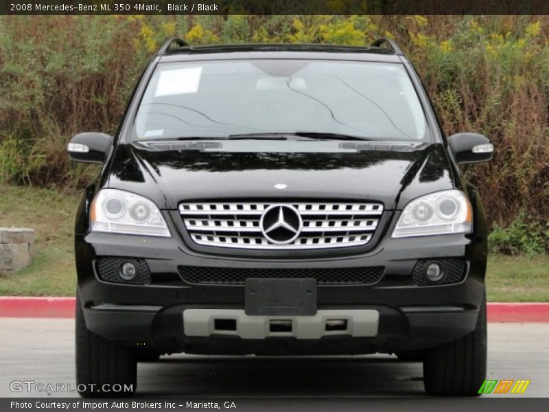 Black / Black 2008 Mercedes-Benz ML 350 4Matic