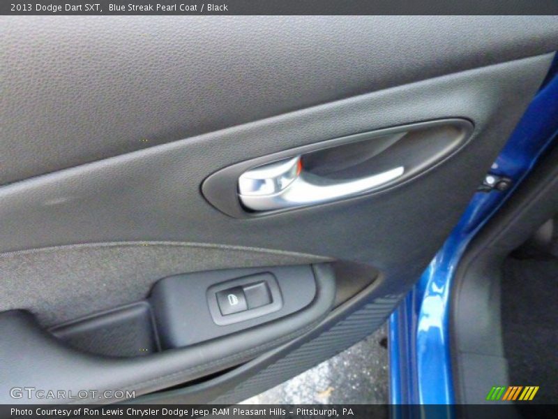 Blue Streak Pearl Coat / Black 2013 Dodge Dart SXT