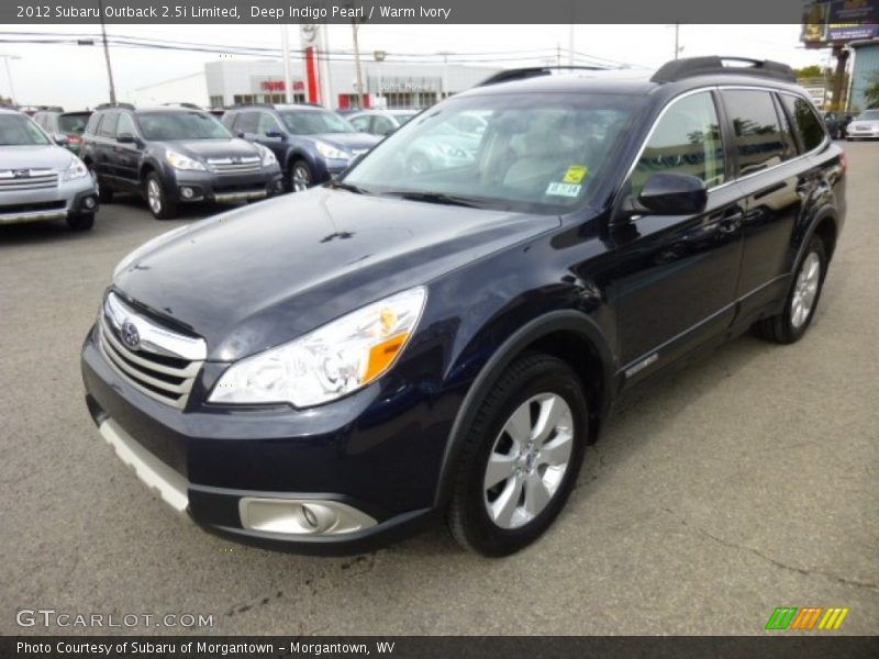 Deep Indigo Pearl / Warm Ivory 2012 Subaru Outback 2.5i Limited