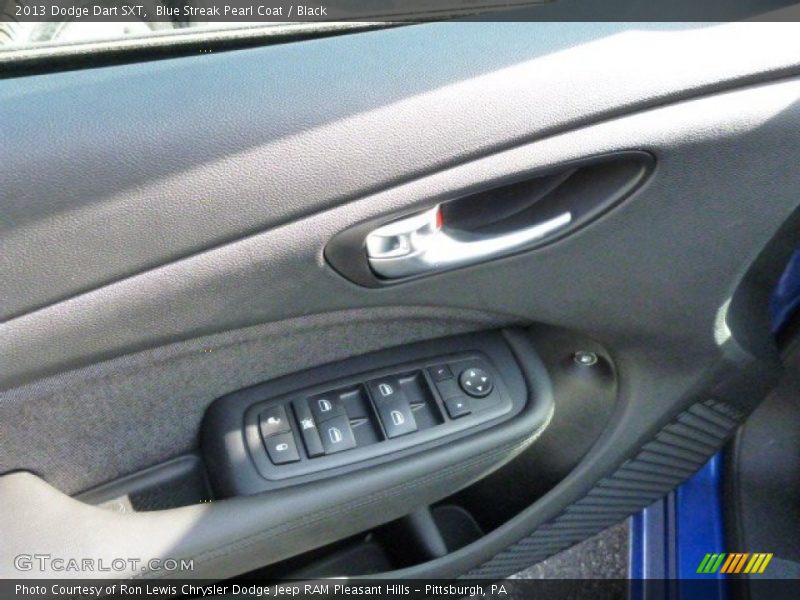 Blue Streak Pearl Coat / Black 2013 Dodge Dart SXT
