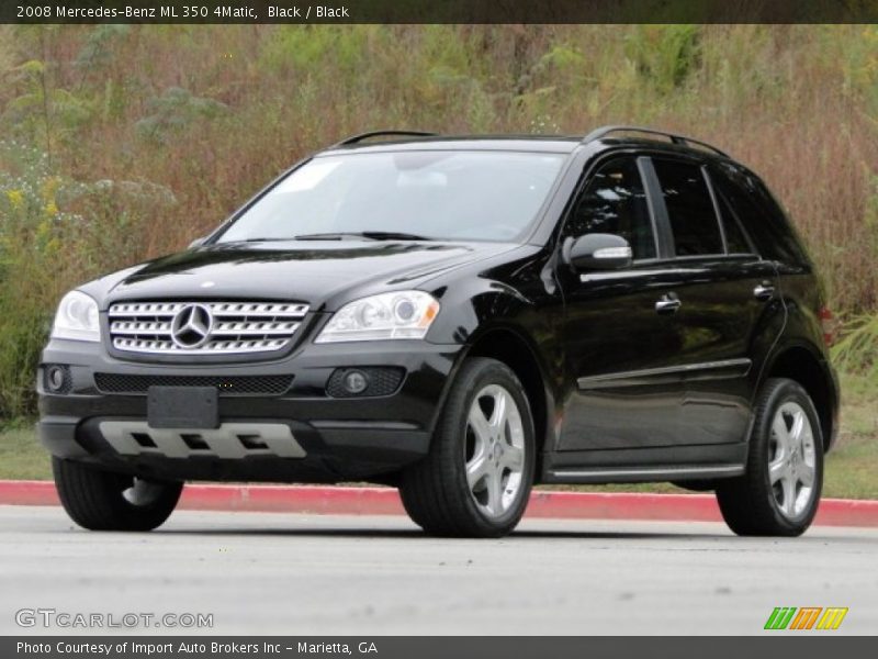 Black / Black 2008 Mercedes-Benz ML 350 4Matic