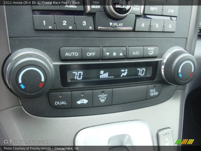 Crystal Black Pearl / Black 2011 Honda CR-V EX-L